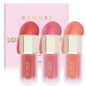 Kimuse Liquid Blush Trio | box set 3 colors {Lucky, Happiness, Love} NWT